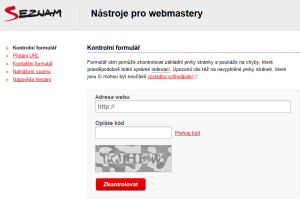 nástroje pro webmastery kontaktní formulář seznam.cz